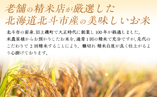 【先行予約新米】[北斗市産]令和6年産ななつぼし 10kg（5kg×2）  HOKAD002