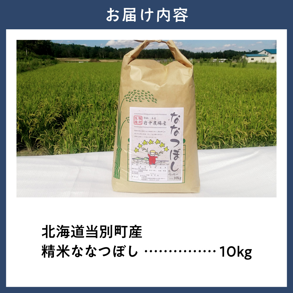 【令和7年産】精米ななつぼし10kg