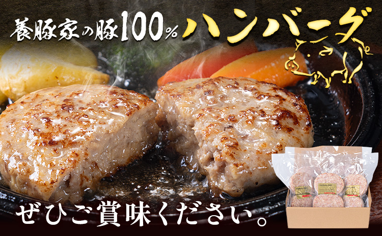 養豚家の豚100％ハンバーグセット 120g2枚入りパック×５セット計１０枚 豚肉 肉 厳選 国産 厳選 お取り寄せ グルメ おかず おすすめ スマイル ポーク 加工品 惣菜 簡単 冷凍 キャンプ BBQ