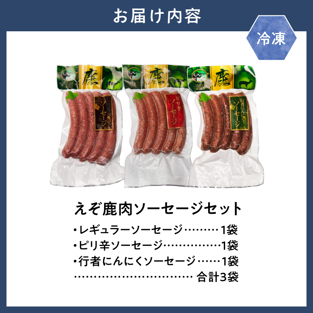 ジビエ工房えぞ鹿肉ソーセージセット