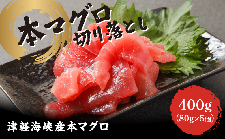 本マグロ切り落し 400g 1個80g 小分け 赤身 トロ 中トロ ヨネタ水産 冷凍 津軽海峡産 本まぐろ 鮪 船上活〆 新鮮 刺身 鉄火丼 海鮮丼 手巻き寿司 お手軽 簡単調理 産地直送 お取り寄せ グルメ 北海道 松前町 送料無料 MATK037