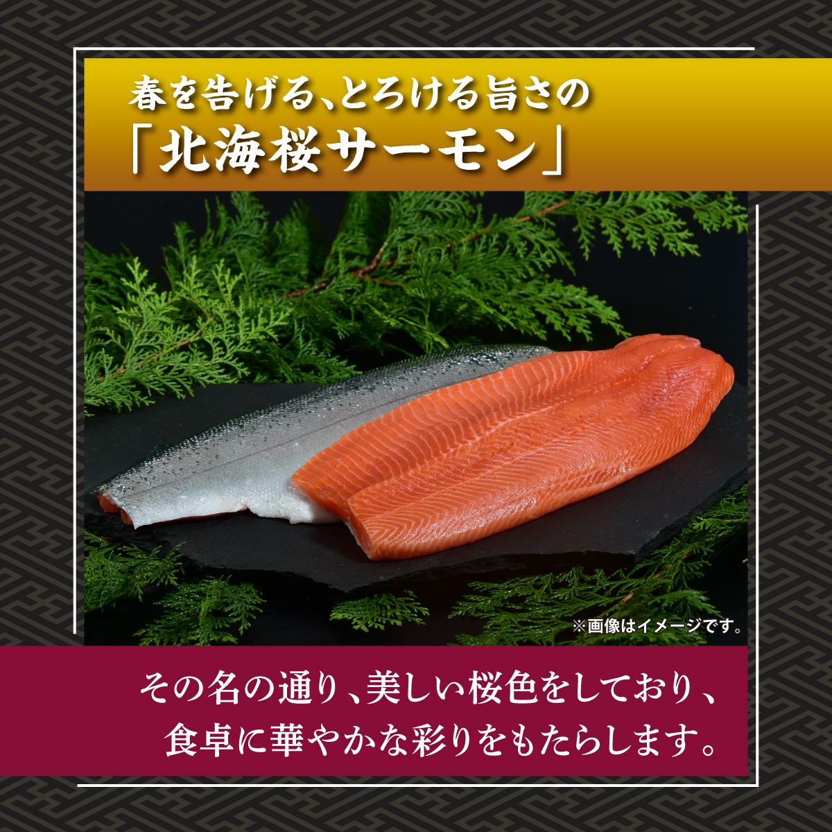 北海桜サーモン 半身 2枚 2~2.5kg 新鮮 刺身 冷蔵 陸上養殖 生食可 桜色 トラウト サーモン 鮭 生鮭 サケ さけ 国産 北海道産 道産 松前産 産地直送 お取り寄せ 海鮮 鮮魚 魚介 活〆 グルメ 北海道 松前町 送料無料 MATP002