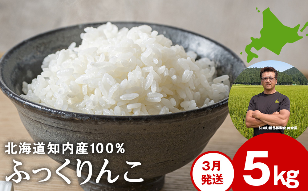 【ふるさと納税】令和7年ふっくりんこ5kg 【JA新はこだて】令和8年3月発送