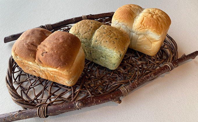 3カ月 定期便 かなっぺ 3種（ プレーン ほうれん草 黒豆 各2個） ミニ食パン