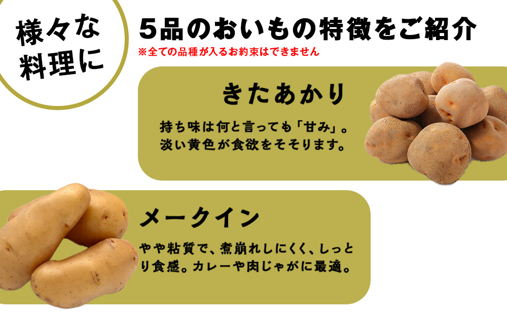 <2026年秋発送>【秋山農園】北海道産 じゃがいも 訳あり 5kg
