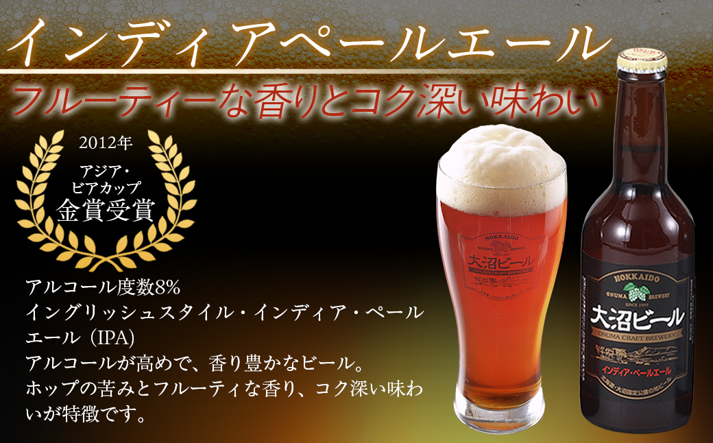 【金賞受賞】大沼ビール詰合せ1L （ｹﾙｼｭ3本・ｱﾙﾄ3本）+330ml（ｹﾙｼｭ3本・ｱﾙﾄ3本・ＩＰＡ2本） NAH008