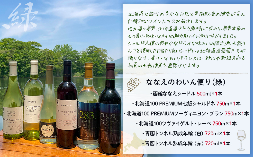 ななえのわいん便り（緑） NAX009