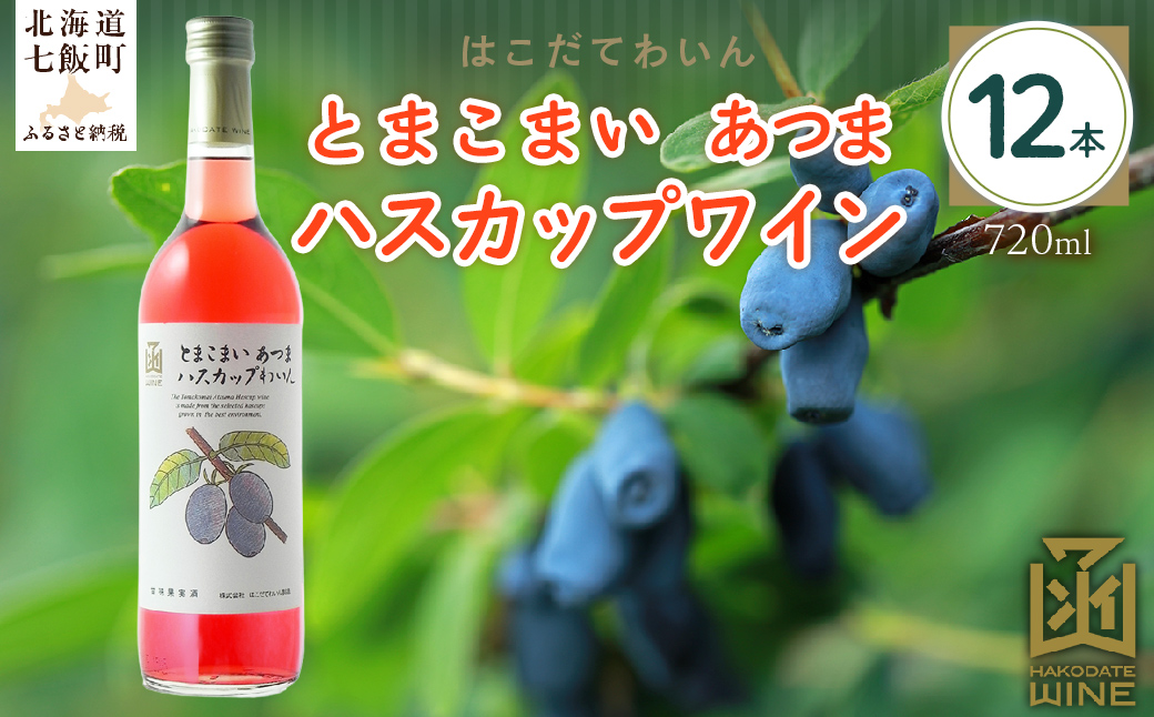 とまこまい あつまハスカップワイン　720ml　12本 NAX046