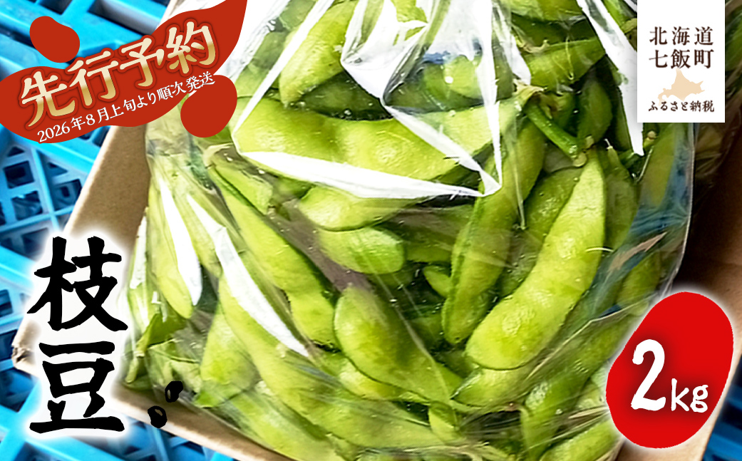 【先行予約】【2026年8月上旬より順次発送】枝豆2kg NAZ021