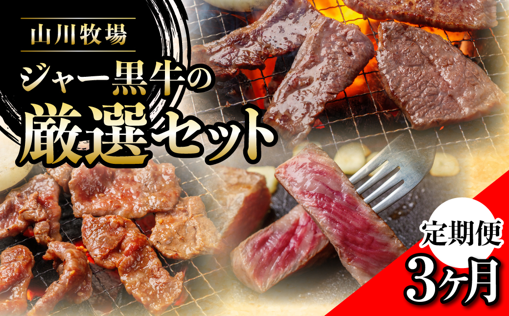 【定期便３か月】山川牧場ジャー黒牛の厳選セット NAN016