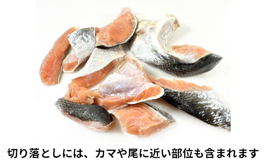 【2024年10月下旬発送】【訳あり】北海道産 塩鮭切り落とし 3kg（1kg×3パック）