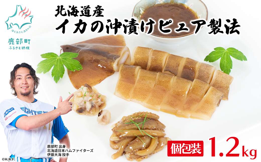 北海道産 イカの沖漬けピュア製法 計1.2kg 個包装 イカ いか 沖漬け おつまみ イカ いか 沖漬け おつまみ イカ いか 沖漬け おつまみ イカ いか 沖漬け おつまみ イカ いか おつまみ