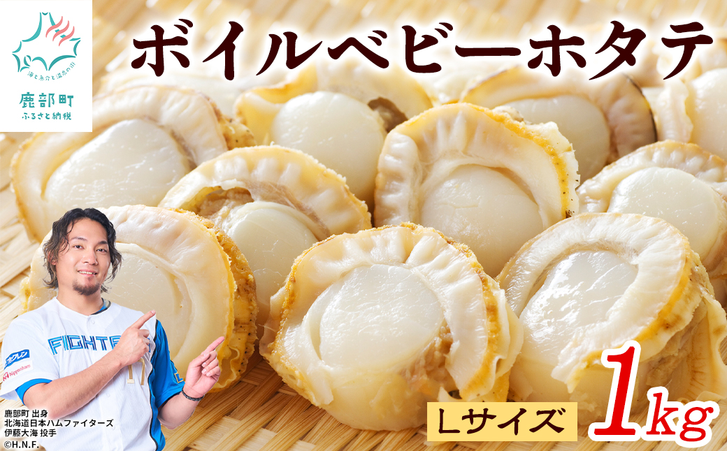 北海道産 ボイルベビー ホタテ Lサイズ 1kg 加熱用 ホタテ 帆立