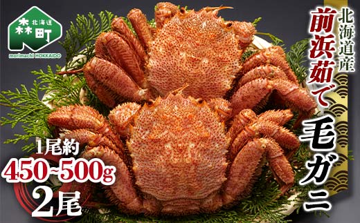 【12/27~12/31にお届け】北海道 毛ガニ 容量が選べる 前浜茹で毛がに 約450g~500g 2尾 かに カニ 蟹 ガニ がに 森町 毛蟹 毛かに 毛がに 毛カニ 毛ガニ mr1-1107