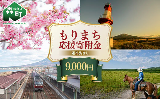 【返礼品なし】北海道森町 もりまち応援寄附金 9,000円 ＜北海道森町＞ 北海道 森町 mr1-0270