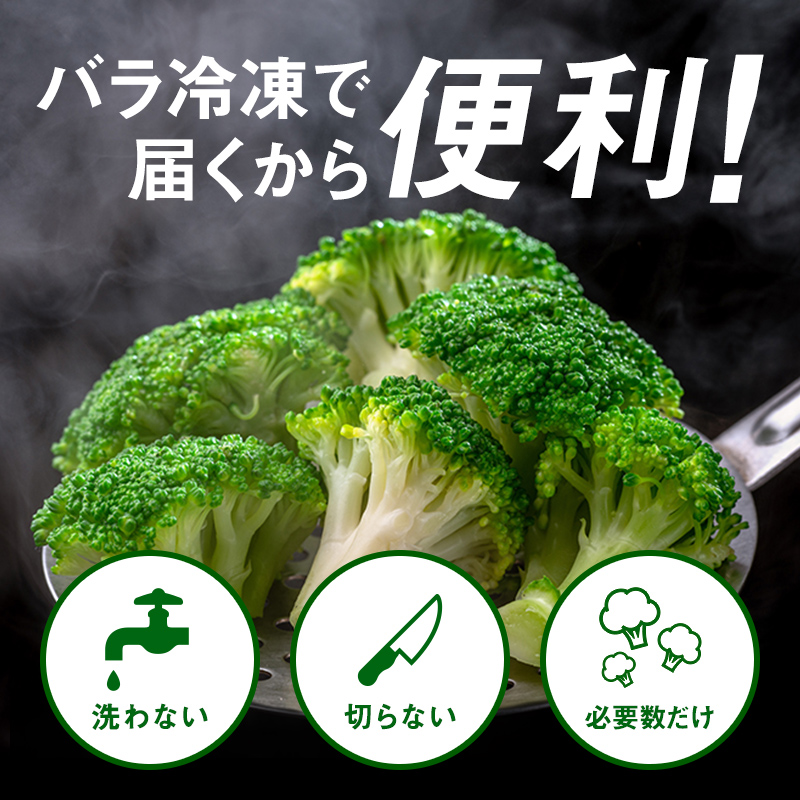 【6ヶ月定期便】小分け カット済み ブロッコリー 冷凍 1.2kg×6回 北海道森町産 野菜 おかず お弁当 便利 小分け カット済み ブロッコリー 冷凍 mr1-1006