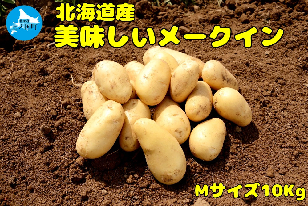 【2025年度産】北海道上ノ国町産 おいしい馬鈴薯「メークイン」　Mサイズ×10㎏