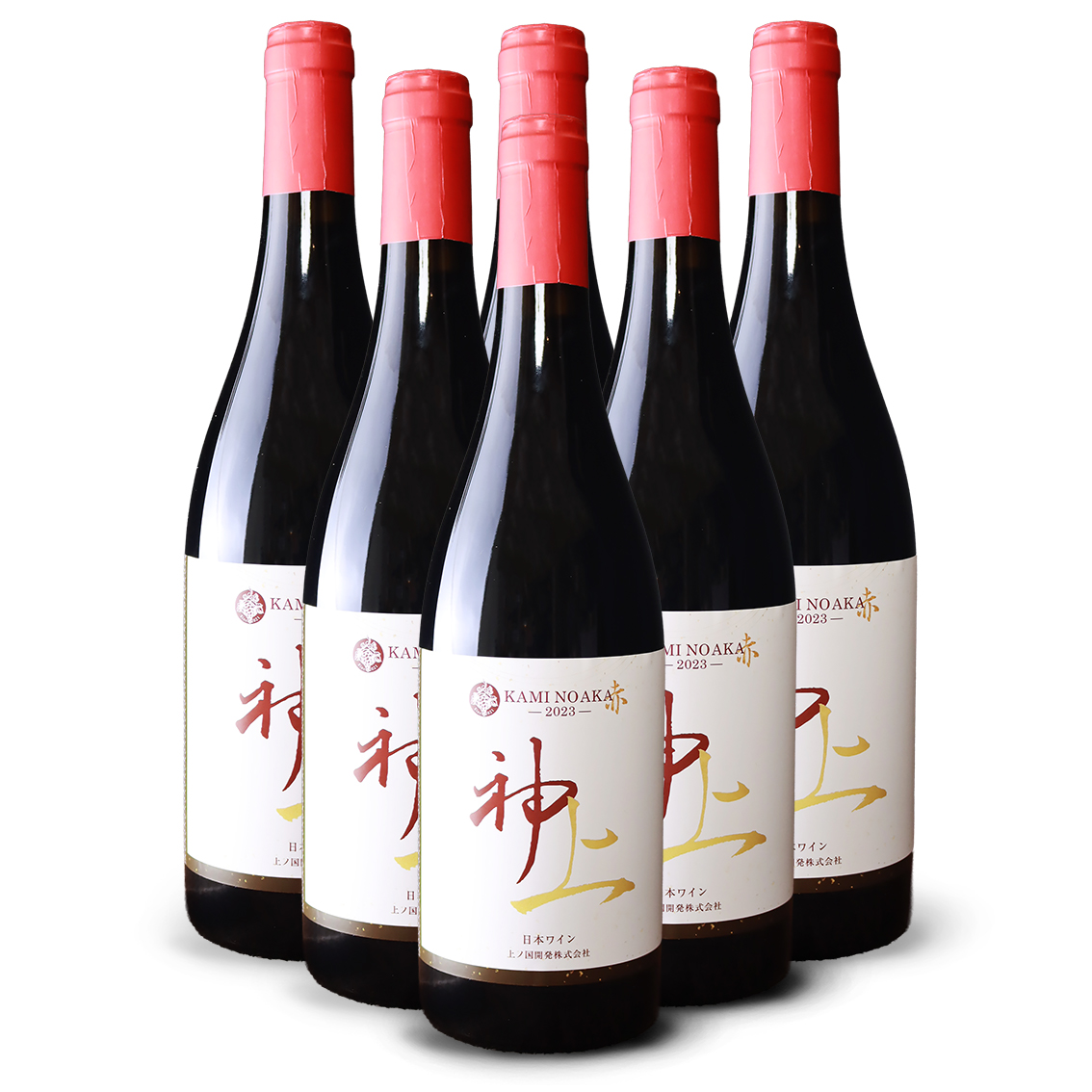 北海道  上ノ国ワイナリーの赤ワイン「上の赤2023」　750ml×6本　ワイン　北海道ワイン　赤ワイン　家飲み　パーティー　贈り物　プレゼント