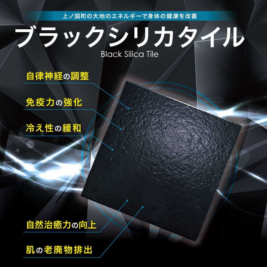 北海道上ノ国町産　ブラックシリカタイル　12枚セット