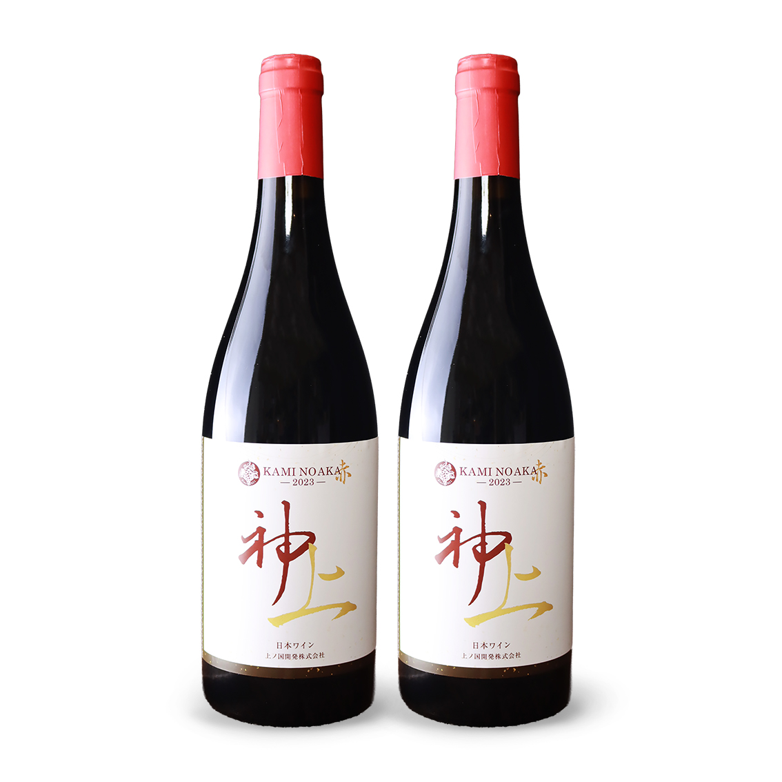 北海道 上ノ国ワイナリーの赤ワイン「上の赤2023」　750ml×2本　ワイン　北海道ワイン　赤ワイン　家飲み　パーティー　贈り物　プレゼント