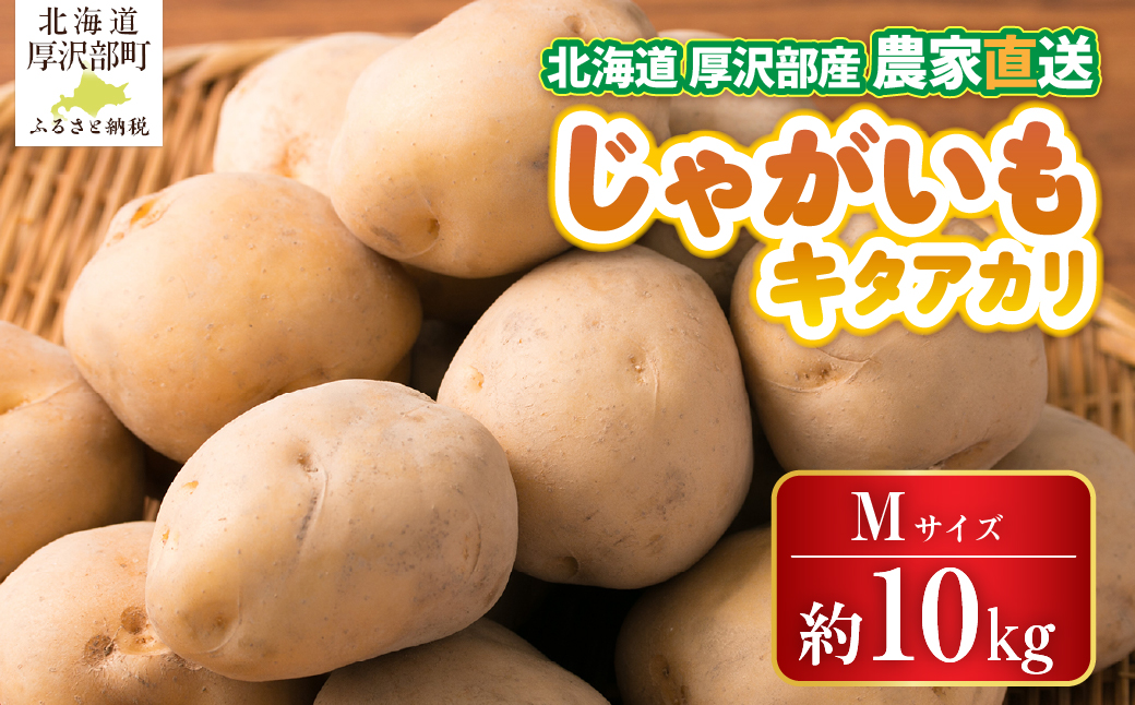 【2026年9月下旬より発送】北海道厚沢部町産 キタアカリ 約10kg【Mサイズ】 ASO013