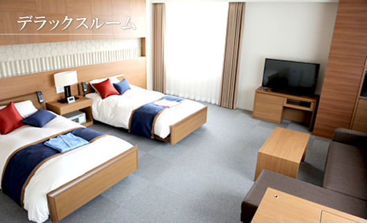 ＜バリアフリーホテルあすなろ　デラックスルーム(大人2人 1泊2日 2食付)＞ 宿泊券 ホテル 温泉旅館 温泉 バリアフリー 完全バリアフリー 車いす 入浴介助 リクライニングベッド フィンランドサウナ サウナ タラソテラピー 北海道 乙部町 道南旅 自然 本格 広東料理 癒し 快適 くつろぎ