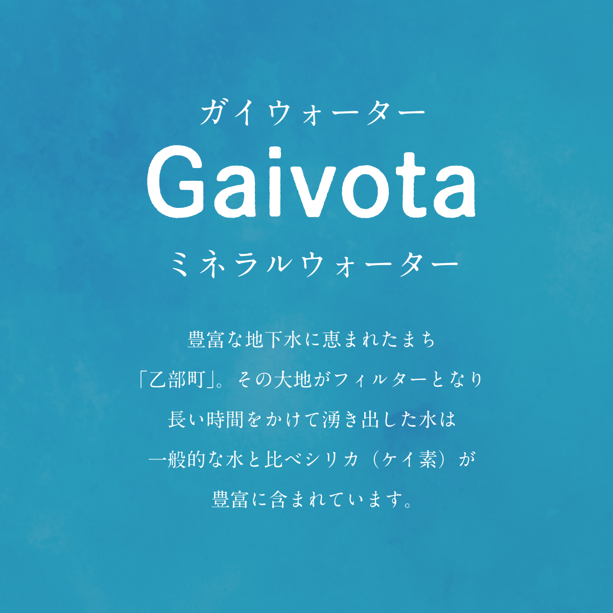 ＜Gaivota　1箱（500ml×24本/箱)＞北のハイグレード食品 天然シリカ水  ミネラルウォーター  軟水 北海道産 北海道 乙部町 天然水 美容 ケイ素 無添加 シリカ ガイヴォータ 美肌 ミネラル 口当たり まろやか 備蓄 災害用 非常用