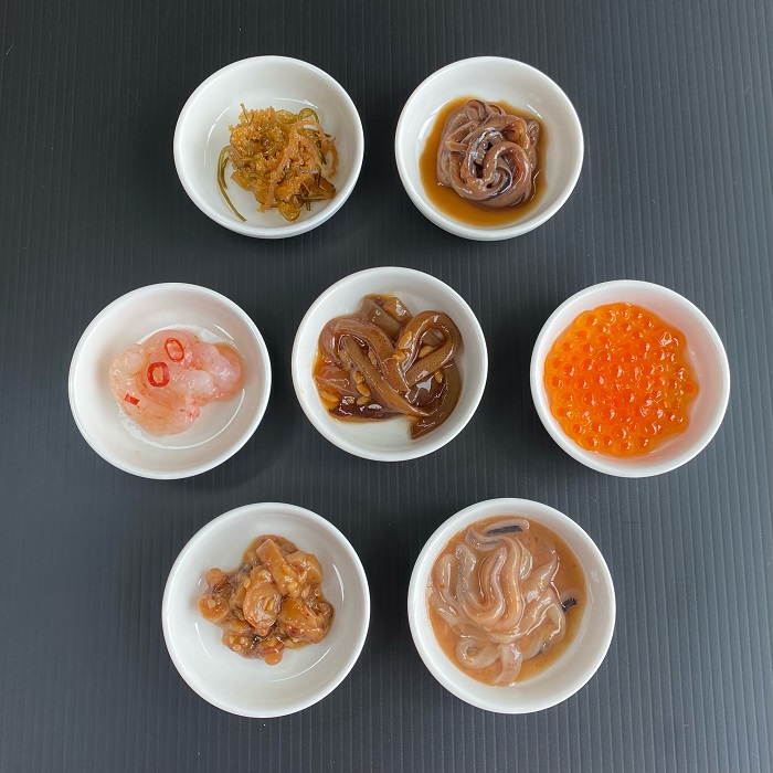 【北海道産生珍味詰め合わせ】船長の海鮮たまて箱B 7種詰め合わせ いくら醤油漬 松前漬 いか三升漬 いか塩辛 たこ三升漬 甘えび 活いか 冷凍 海鮮 せたな町 ふるさと納税