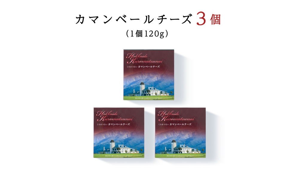 カマンベールチーズ 120ｇ 3個 カマンベール チーズ おつまみ ギフト 《 トワヴェール 》 黒松内 北海道