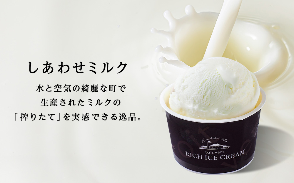 リッチアイスクリーム しあわせミルク 15個セット（100ml）アイス スイーツ おやつ 冷凍 食べ比べ