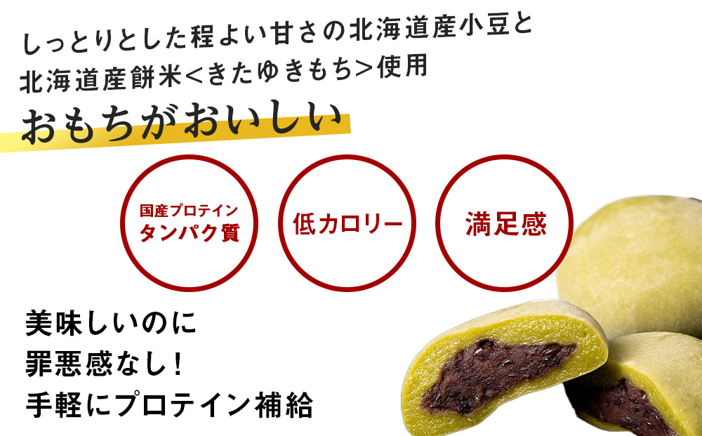 【定期便5ヵ月】プロテイン大福　抹茶ミルク10個