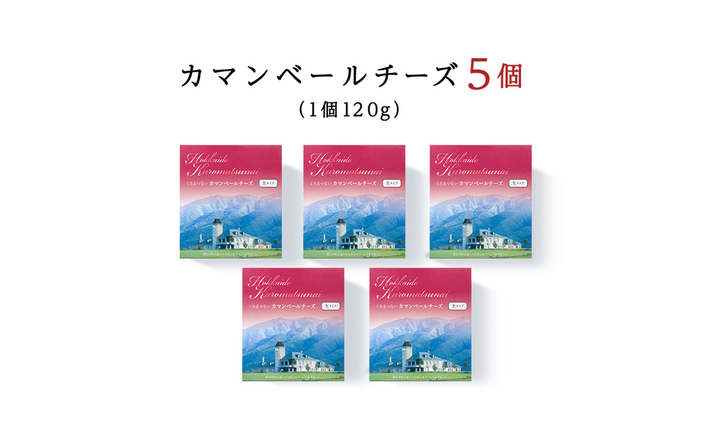 カマンベールチーズ 120ｇ（生） 5個 カマンベール チーズ おつまみ ギフト 《 トワヴェール 》 黒松内 北海道