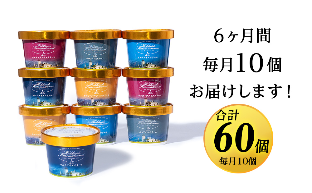 【定期便6ヵ月】トワ・ヴェールアイスクリーム10個セット(全5種×各2個) 工場直送 アイス カップ 食べ比べ 贈り物