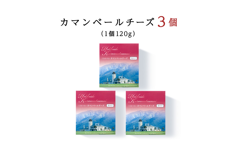 カマンベールチーズ 120ｇ（生） 3個 カマンベール チーズ おつまみ ギフト 《 トワヴェール 》 黒松内 北海道
