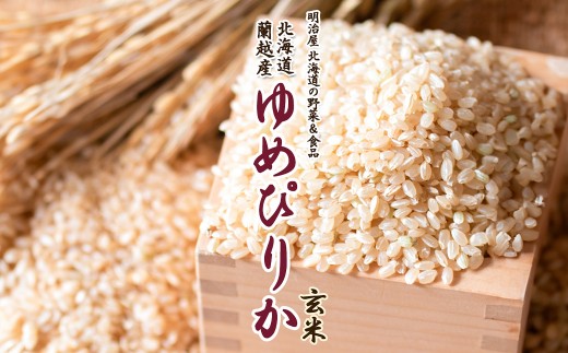【令和8年産】 蘭越産 ゆめぴりか玄米 10kg 【2026年11月上旬~2027年3月下旬まで順次発送予定】 玄米 米 お米 コメ ゆめぴりか 冷めても おいしい 常温 北海道 蘭越町