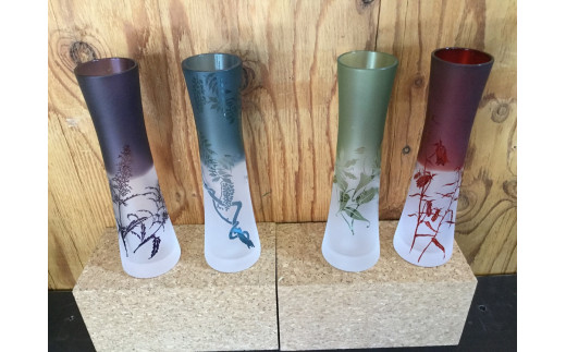 【ギフトラッピング可】がらすギャラリー童夢　一輪挿し【11106】