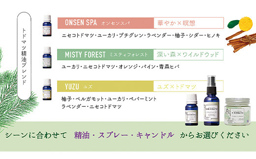 トドマツスプレー ルームスプレー おすすめ 3種 エーテリアルファー ラベンファー オンセンスパ 各30ml 各1個 部屋 空間 スプレー オンライン 申請 ふるさと納税 北海道 ニセコ トドマツ 森 樹木 森林浴 空気浄化力 ニセコ町【20016】