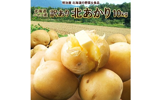 〈早期予約・数量限定〉北海道ニセコ町 訳ありじゃがいも北あかり10kg【2026年産】【3200902】