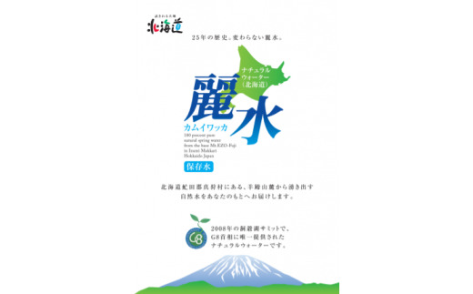 【全2回定期便】【5年保存水】北海道ミネラルウォーター カムイワッカ 麗水  500ml×24本 | 水 ミネラルウォーター 5年 備蓄 軟水 [BPAI007]