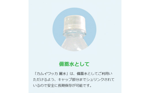 【全4回定期便】【5年保存水】北海道ミネラルウォーター カムイワッカ 麗水 500ml×24本 | 水 ミネラルウォーター 5年 備蓄 軟水 [BPAI008]