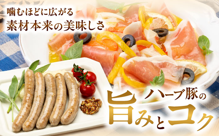 真狩産ハーブ豚使用 生ハムロース＆ウインナーソーセージセット 各3パック | 生ハム ウインナー ソーセージ おかず 惣菜 | 道の駅 真狩フラワーセンター [BPAM065]
