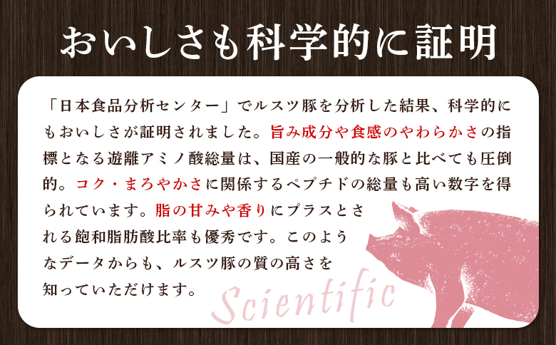 ルスツ豚詰め合わせ 1.05kg 約1kg ルスツ豚 ブランド豚 豚肉 豚 ぶた肉 留寿都村 ルスツ ふるさと納税 オンライン バラ ロース 肩ロース スライス ウインナー あらびきウインナー セット 北海道 留寿都　辻畜産 どんどん市 詰合せ【1400101】