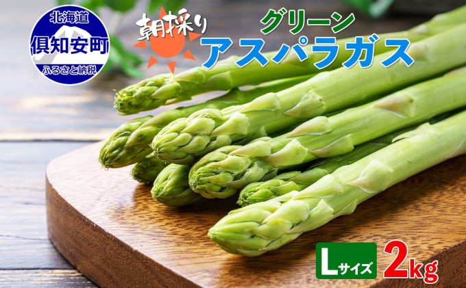 アスパラガス 北海道 グリーン 2kg セット Lサイズ 春 限定 旬 朝採り 新鮮 野菜 アスパラ ギフト gift 産地直送 産直 お取り寄せ 詰め合わせ 送料無料