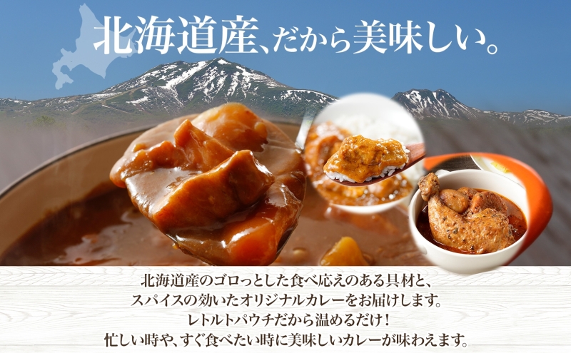【2026.5楽天注目の寄付額の返礼品特集】倶知安 チキンレッグスープカレー 計3個 中辛 北海道 レトルト 食品 チキンカレー スープカレー 野菜 じゃがいも 鶏 チキン お取り寄せ グルメ スパイシー 