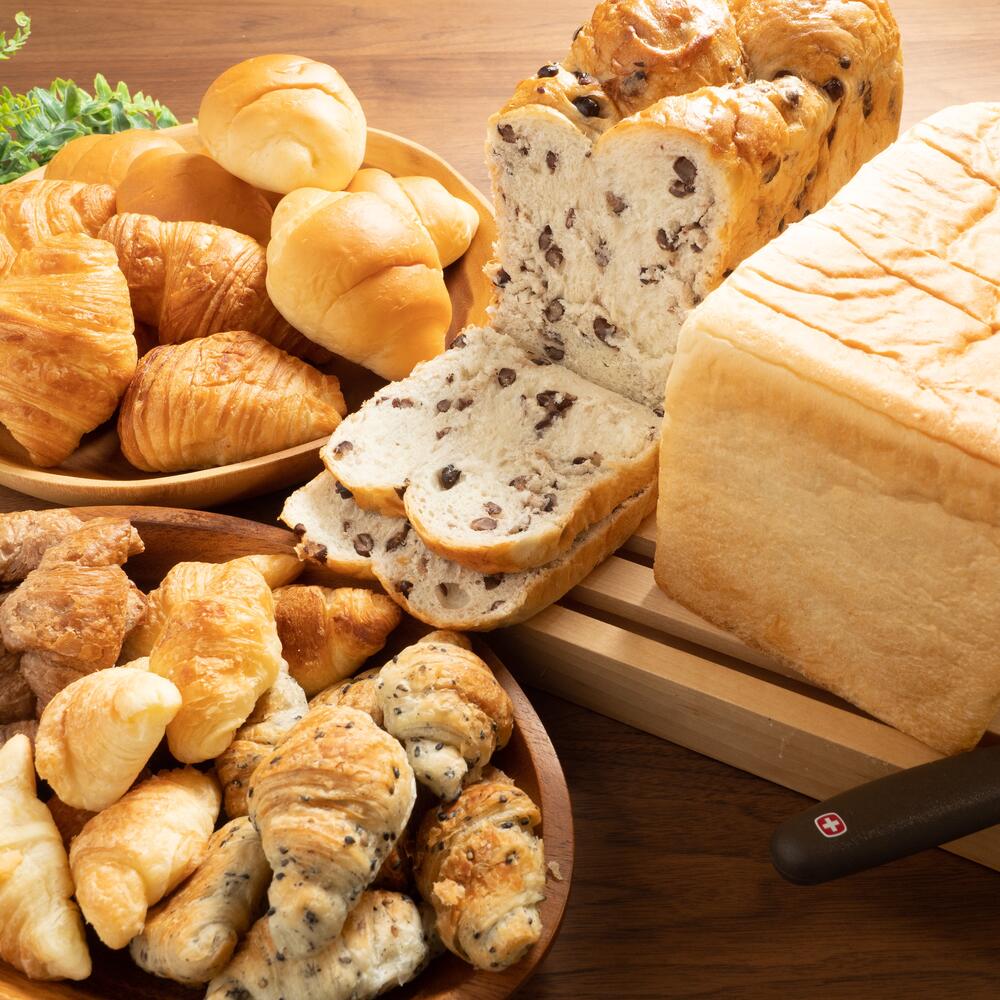 北海道産 小麦100％ パン7種 角食セット 小豆 F21H-472