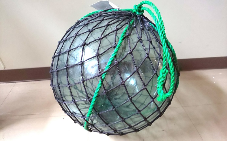 漁師のガラス浮き球10号