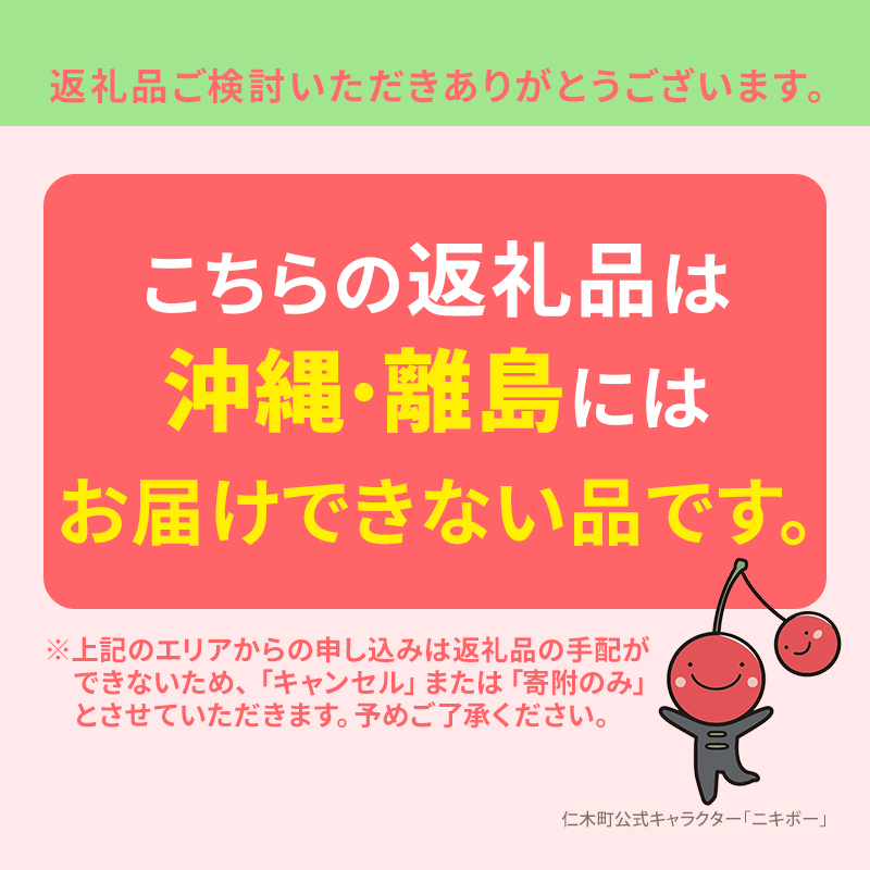 [先行受付] さくらんぼ 農園厳選 佐藤錦 サクランボ Lサイズ以上 300g 品質：ギフト向け フルーツ チェリー 果物 ギフト 北海道 仁木町 仁木