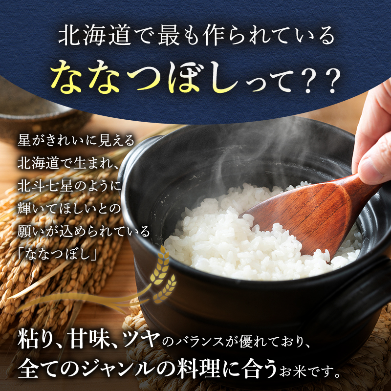 【2025年産米】3ヵ月 定期便 銀山米研究会のお米＜ななつぼし＞2kg（2kg×1袋） ご飯 ライス 白米 和食 炭水化物 主食 おにぎり お弁当 銘柄米 ブランド米 産地直送 [株式会社 松原米穀]