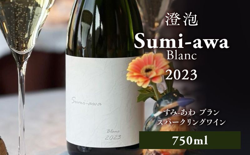 sumiawa ブラン ヴィンテージ スパークリングワイン2023 ラ・メゾン・ド・ラ・リヴィエー 辛口 スパークリング白 日本ワイン お酒 酒 洋酒 果実酒 アルコール 北海道 仁木町 [ 株式会社Souplesse ]