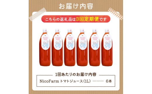 ãå®æäŸ¿å
š3åãNicoFarm ããããžã¥ãŒã¹ 1LÃ6æ¬Ã3å_Y124-0031